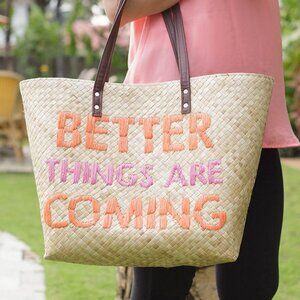 Misenka Quote Tote Bag: Better Things